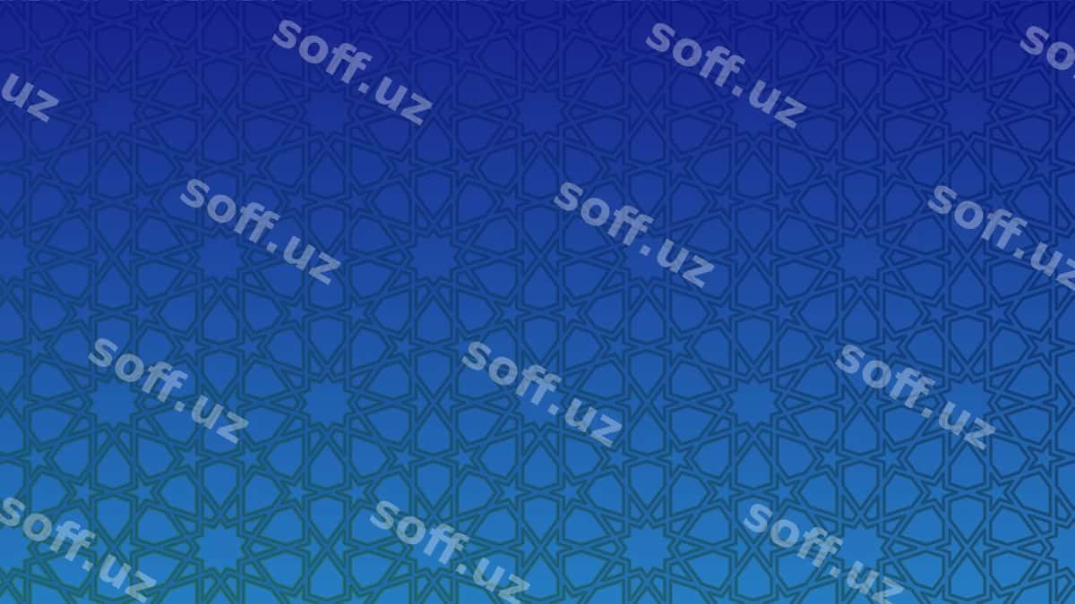 Arab islomiy naqshli ko'k orqa fon | Arabian islamic pattern background blue 1