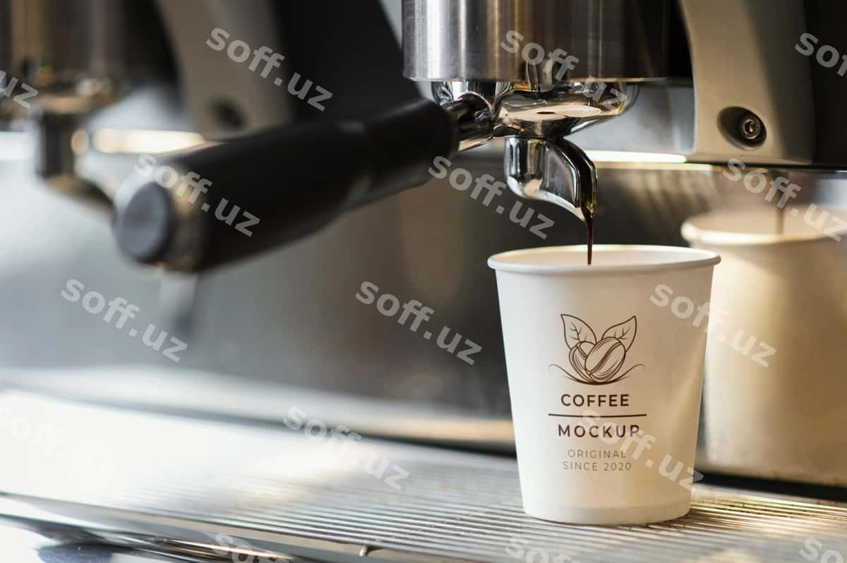 Joylashuv kofe chaynagi namunasi | Arrangement coffee cup mock up 1