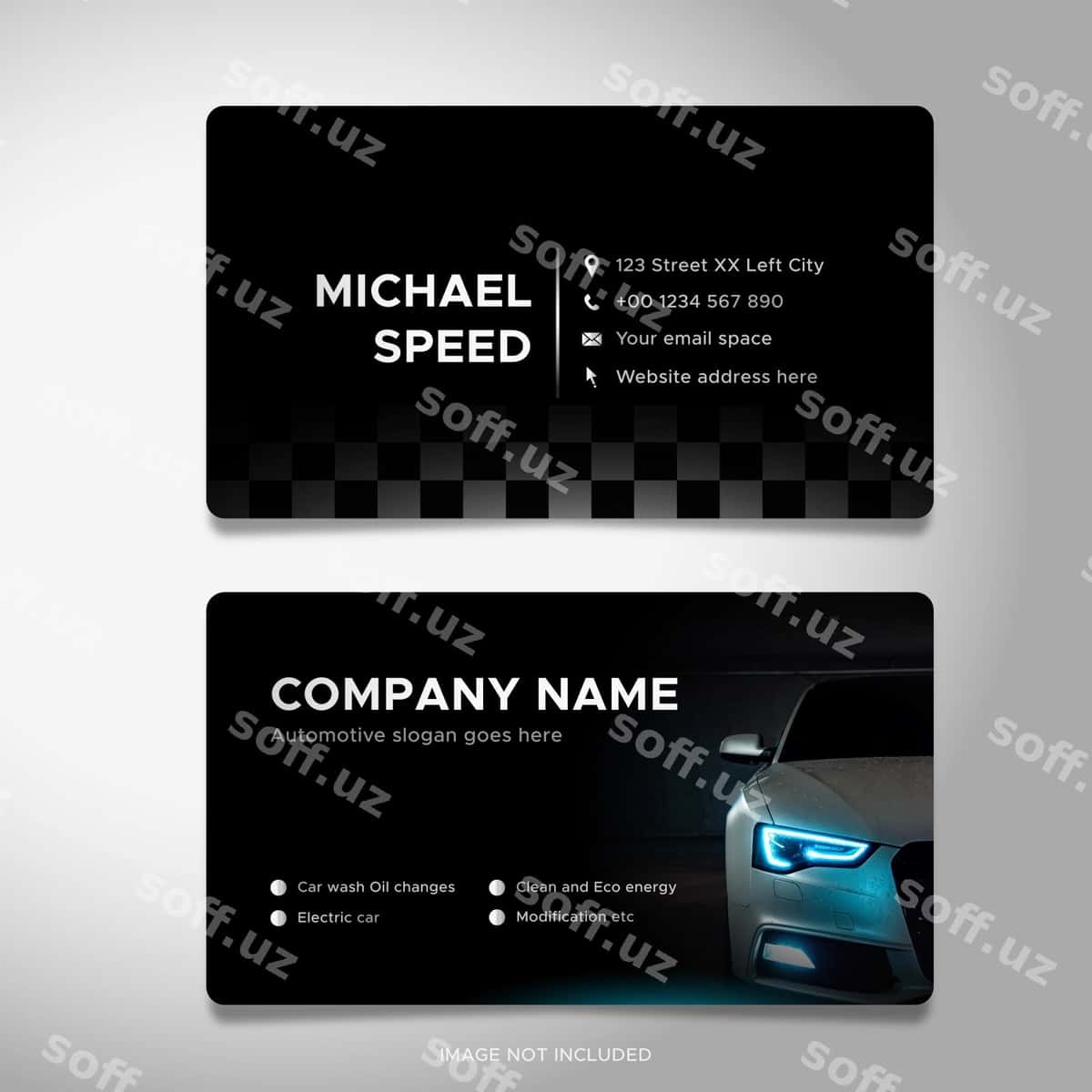 Avtomobil biznes kartasi | Automotive business card 1
