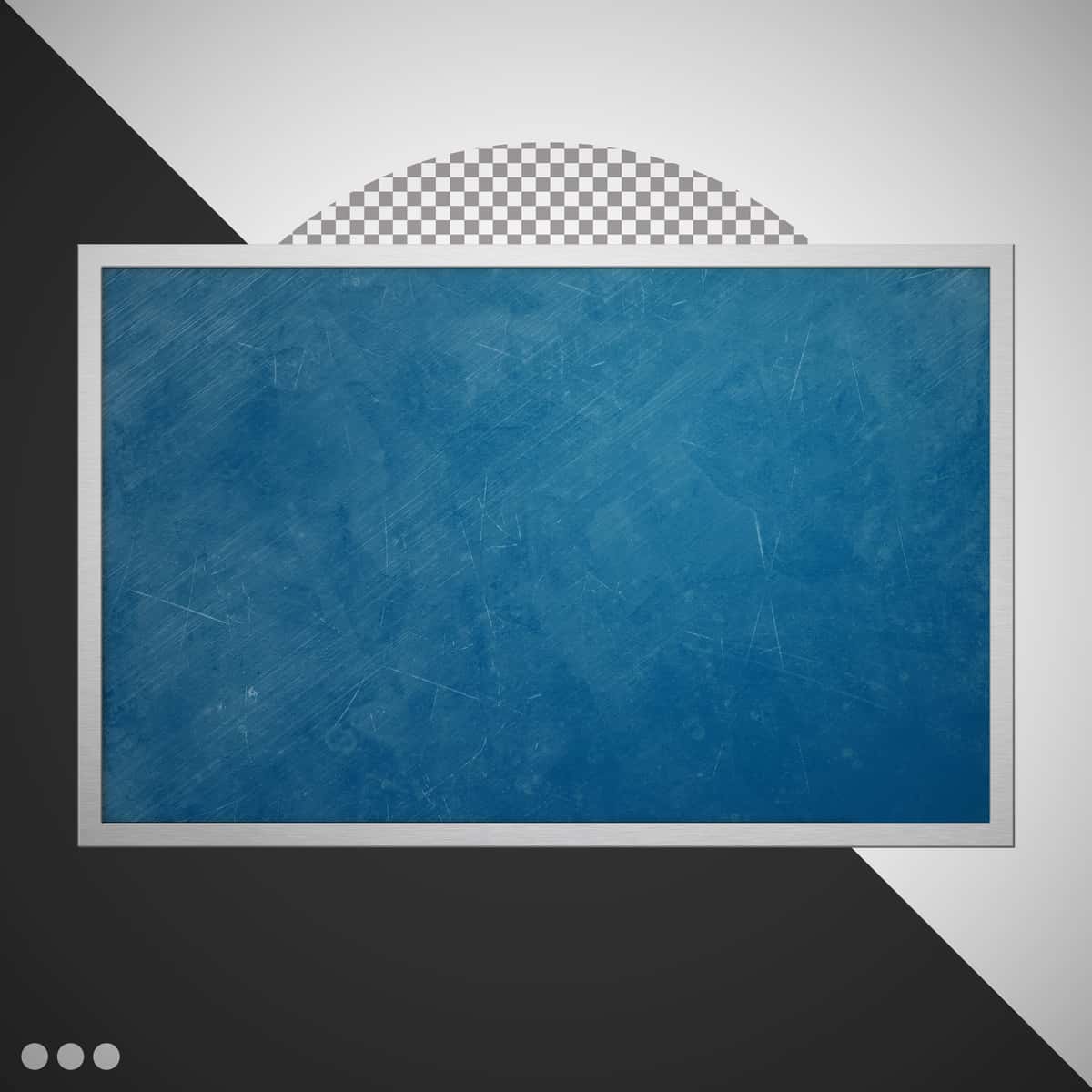 Kumush ramkali ko'k rangli taxta | Blue chalkboard with silver frame 1