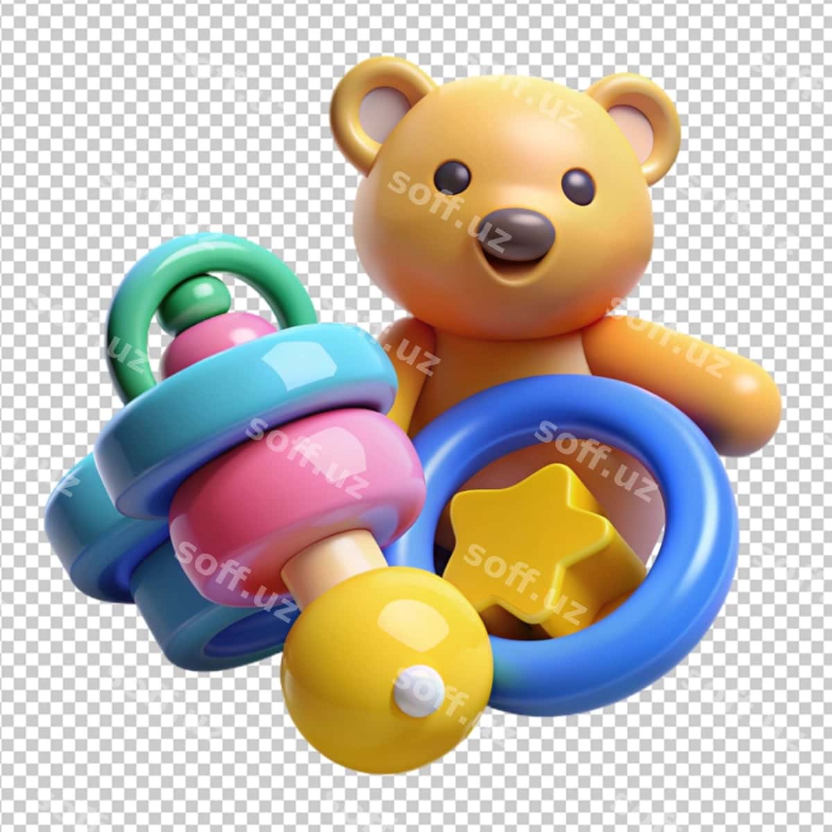 Bolalar o'yinchoqlari o'tkazish fondaa | Baby toys transplant background 1