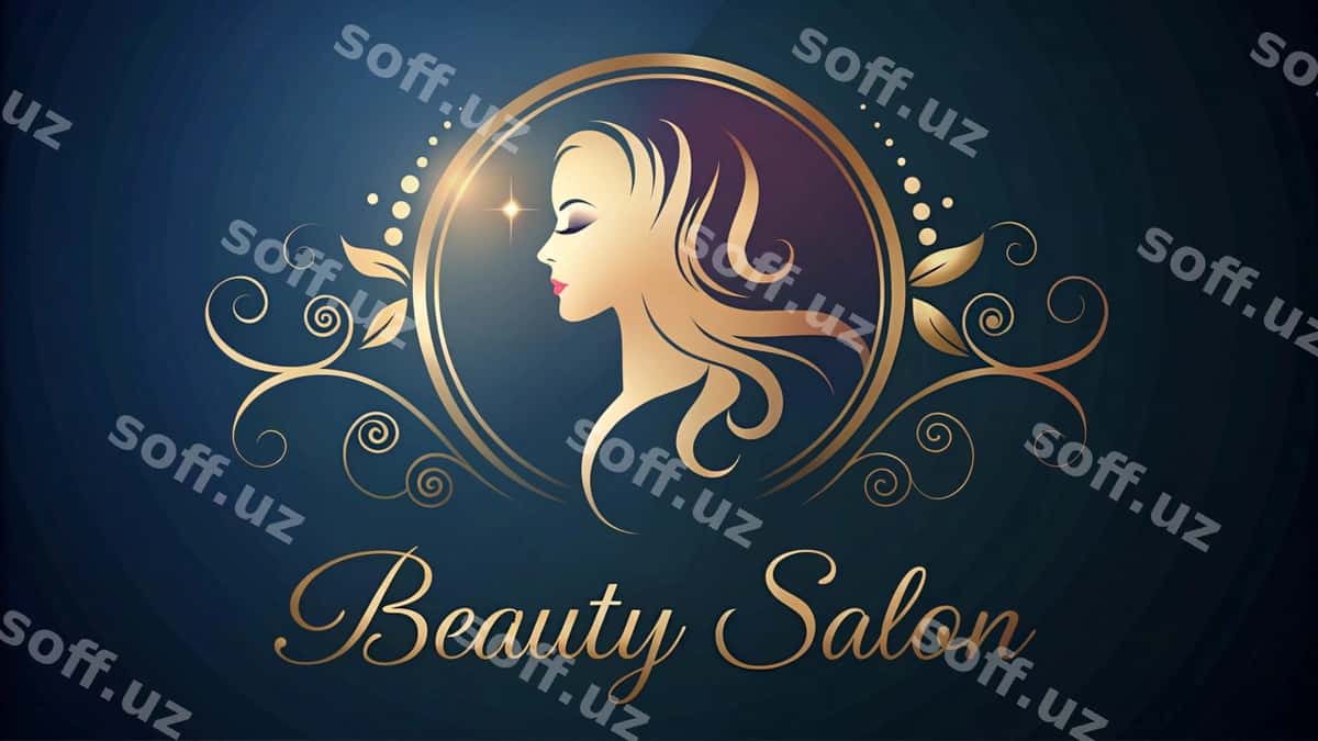Go'zallik soch logotipi | Beauty hair logo 1