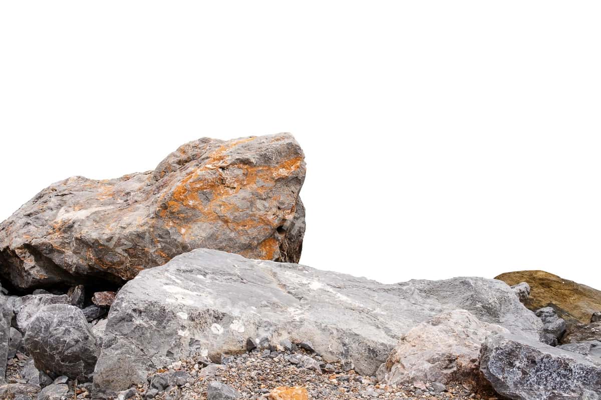 Katta tosh izolyatsiya qilingan oq | Big rock isolated white 1