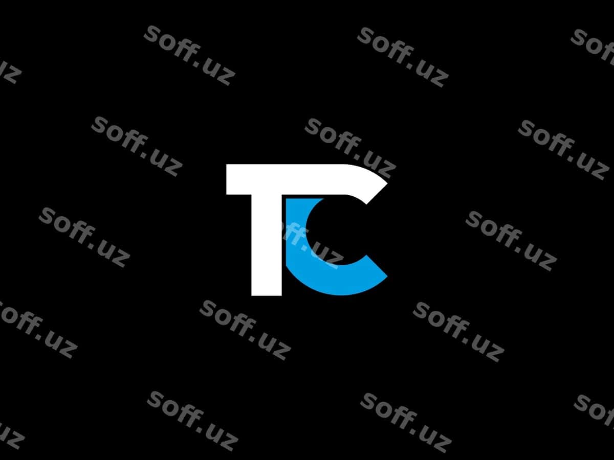 Qora oq logotip TC | Black white logo tc 1