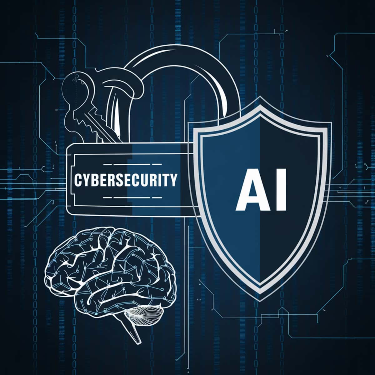 Kiber texnologiya yozilgan ko'k qora plakat | Blue black poster that says cyber technology 1