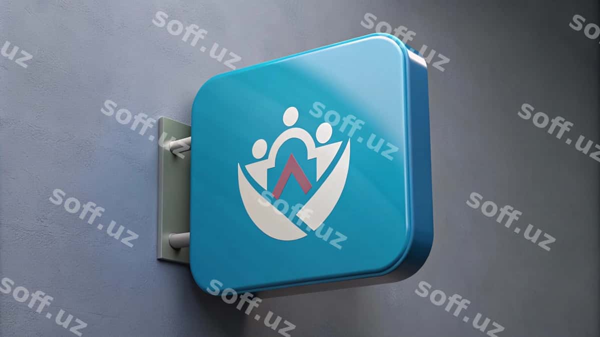 Ko'k quticha inson belgisi bilan | Blue box with person symbol it 1