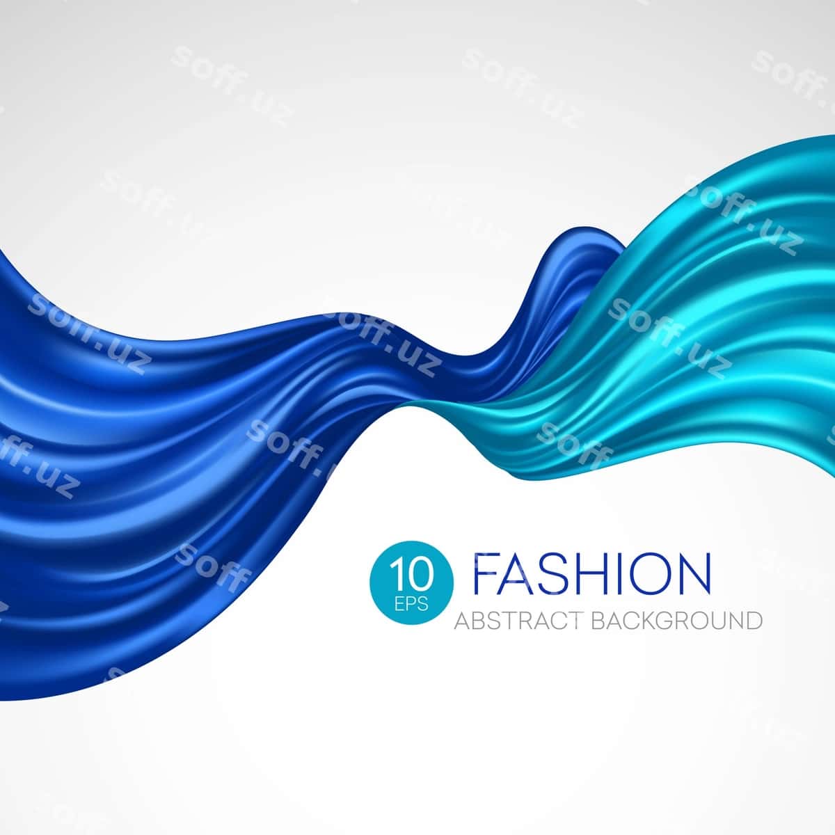 Ko'k volo hidro mata moda orqa fonda | Blue flying silk fabric fashibackground 1