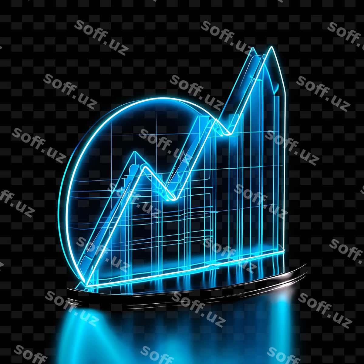 Ko'k grafik grafik bilan | Blue graph with graph it 1