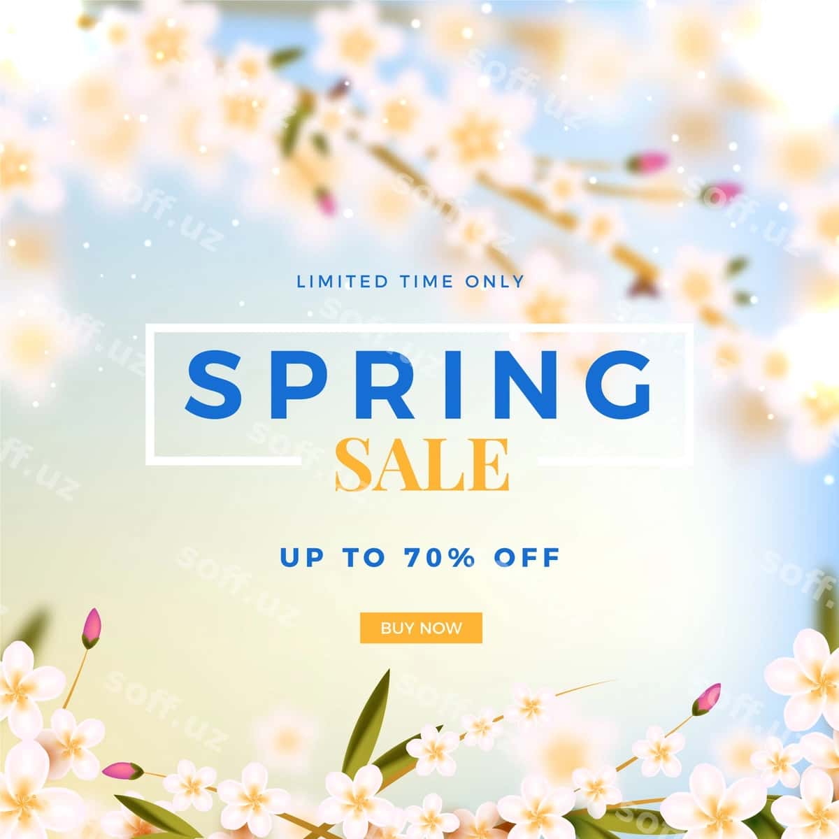 Blaer konsepsiya bahor sotuvi | Blurred concept spring sale 1