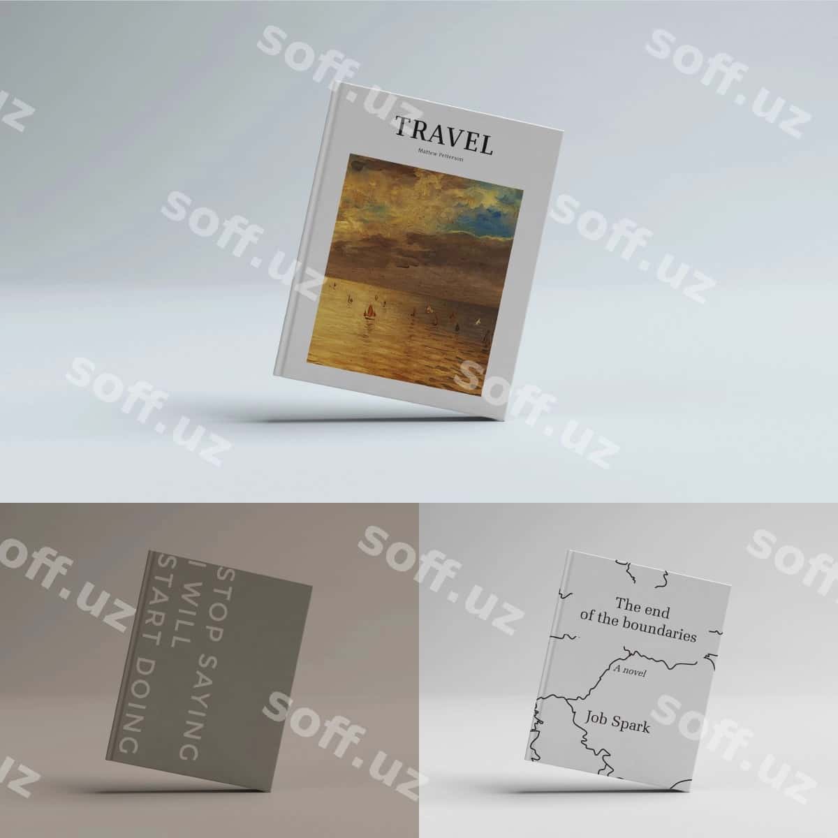 Kitob varaq shabloni | Book cover template 1