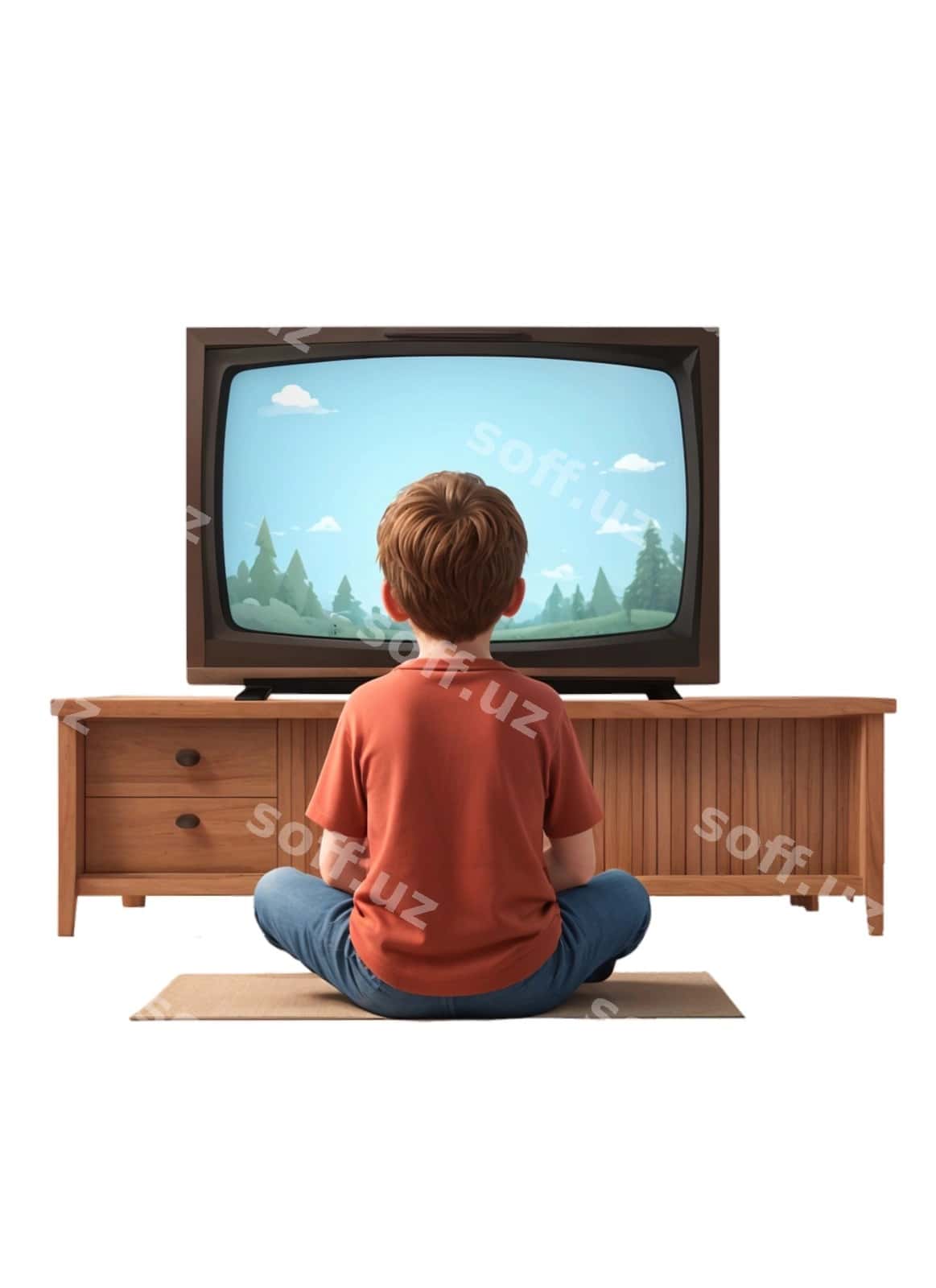 Bolajon TV ko'ryapti | Boy watching tv 1