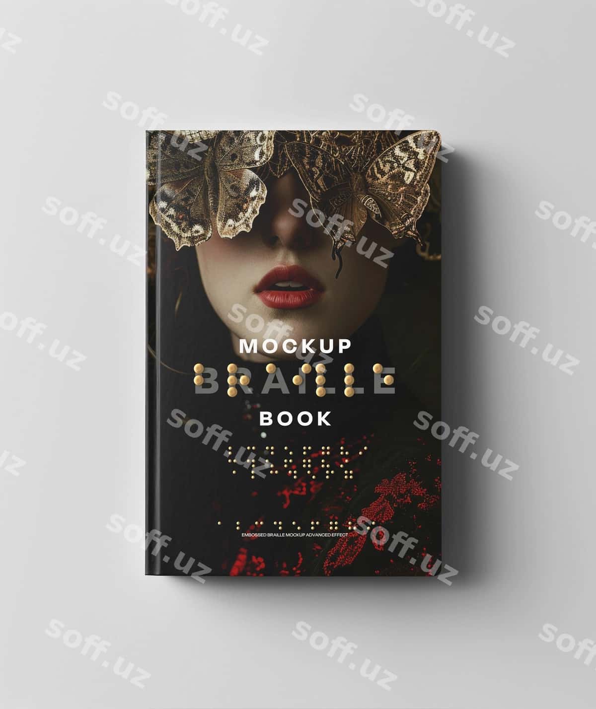 Braille kitob ichki namuna | Braille book indoors mockup 1