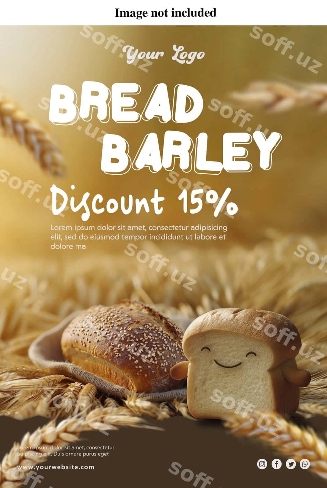Nonus uy bog'ati chegirma reklama aksiyasi | Bread barley discount bakery promotion 1