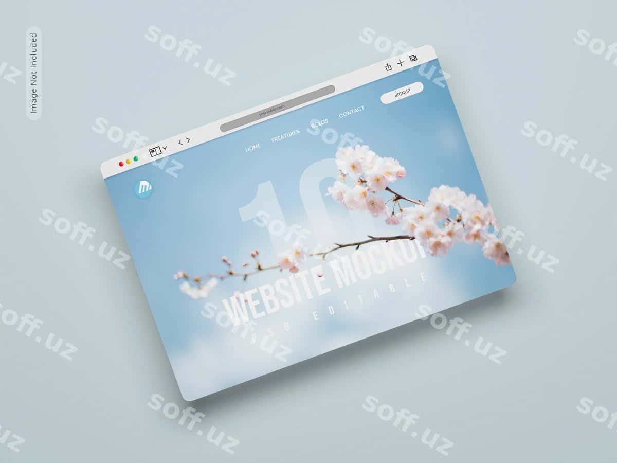 Brauzer ekran namunasi | Browser screen mockup 1