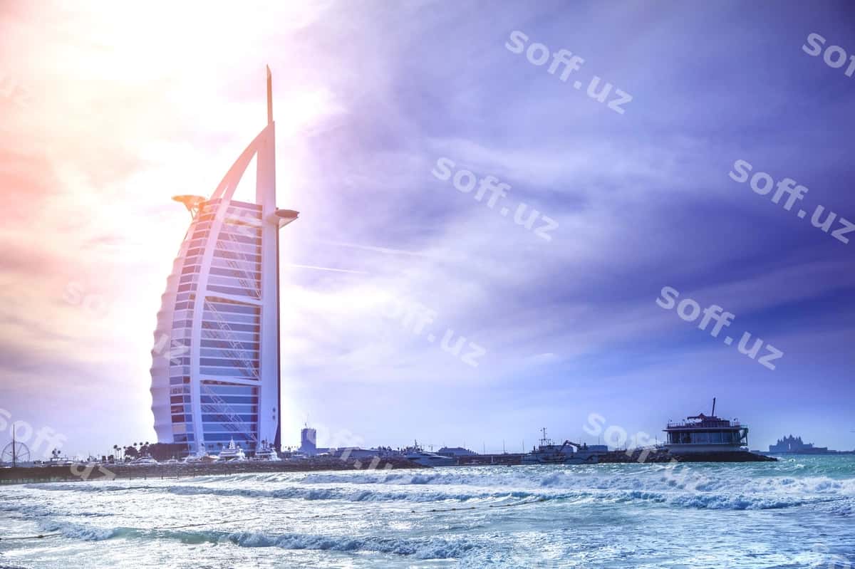 Burj al-Arab hoteli Jumeirah Beachdan | Burj al arab hotel from jumeirah beach 1
