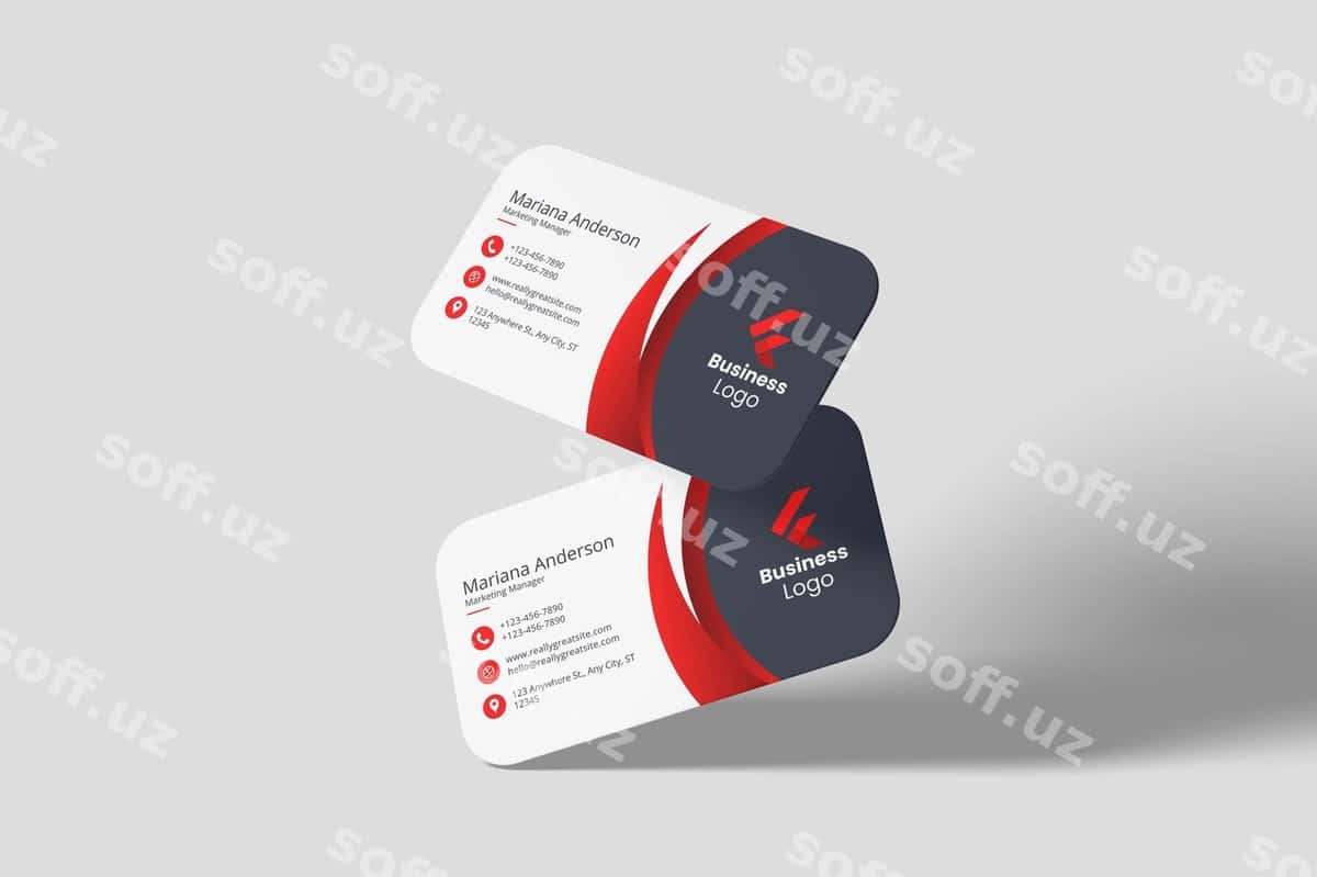 Biznes vizitka mockup psd | Business card mockup psd 1