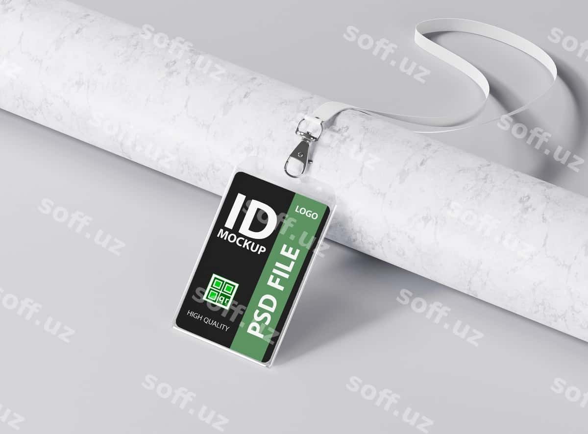 Biznes ID karta mockup | Business id card mockup 1