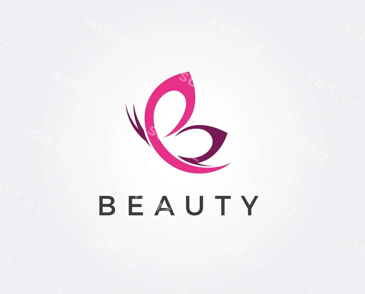 Papilon logo shabloni | Butterfly logo template 1
