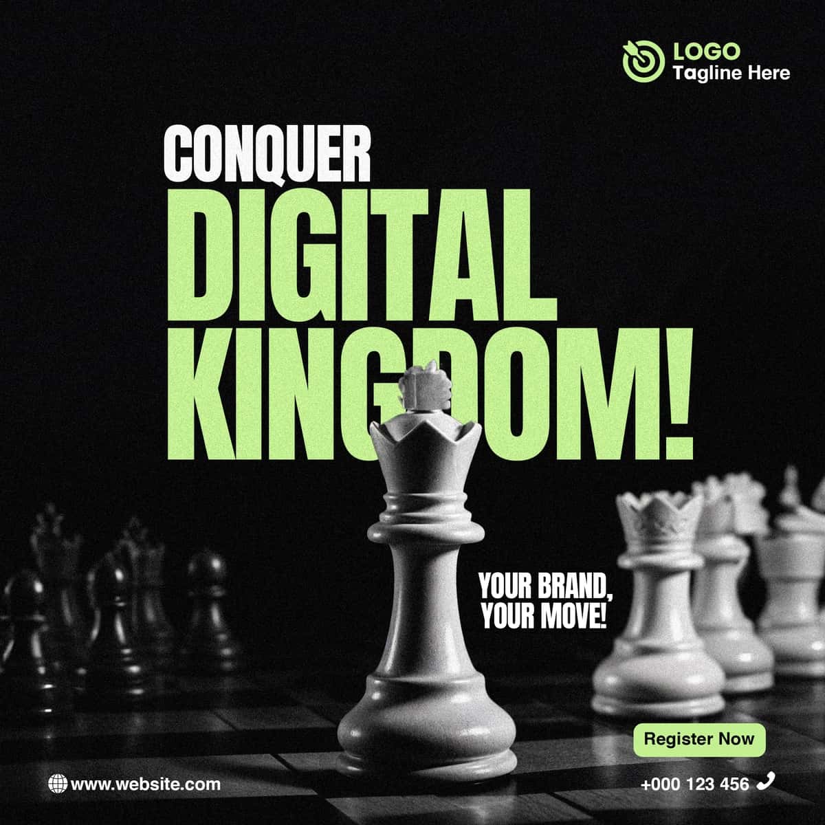 Raqamli marketing agentligi posteri | Digital marketing agency poster 1