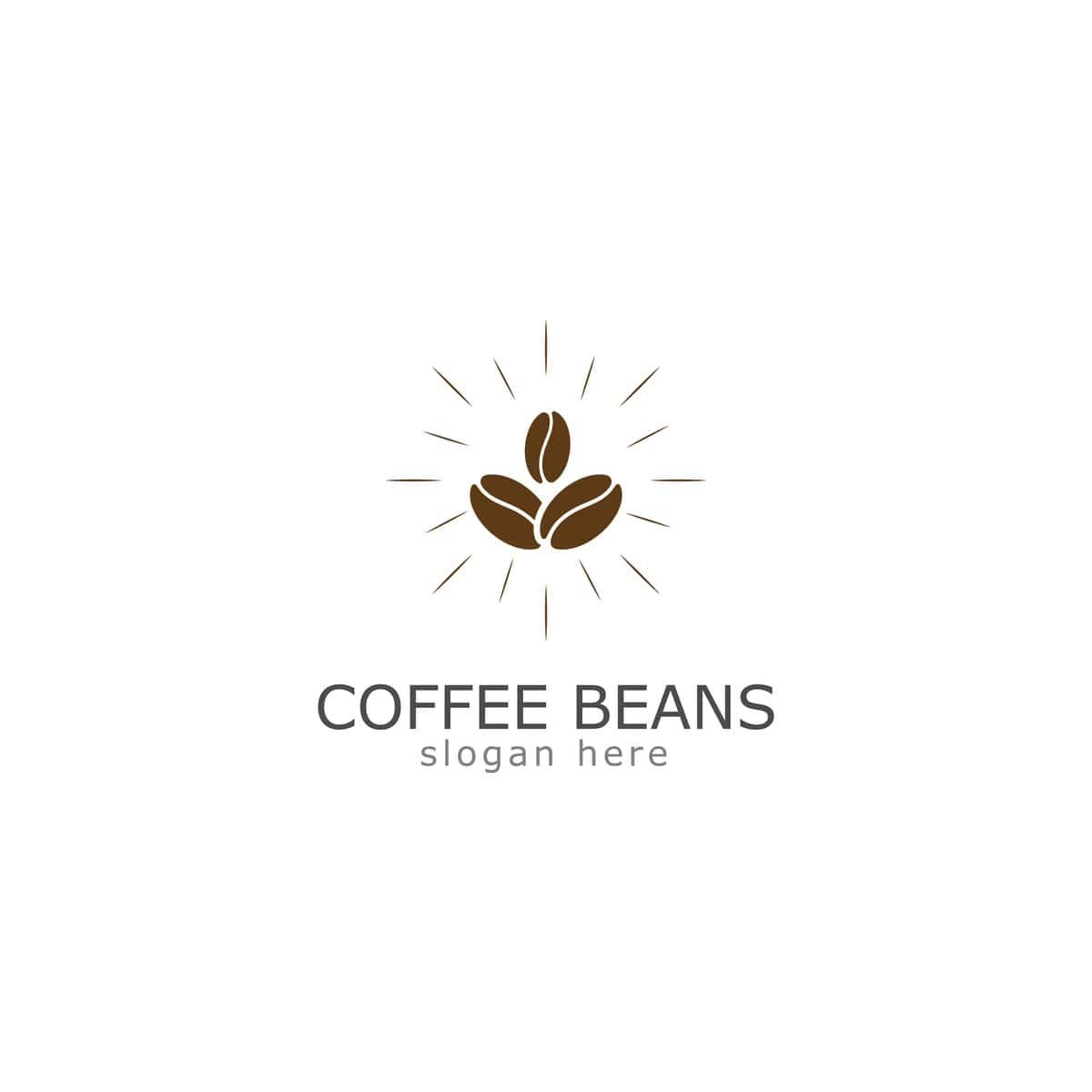 Kofe loviya logotipi vektor tasviri | Coffee beans logo icon vector illustration 1