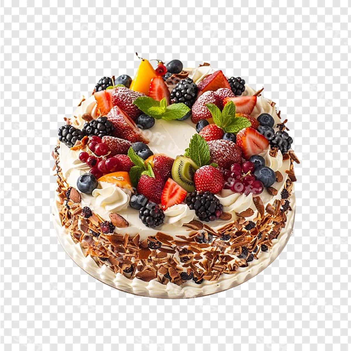 Oq tort orqa fonda | Cake white background 1
