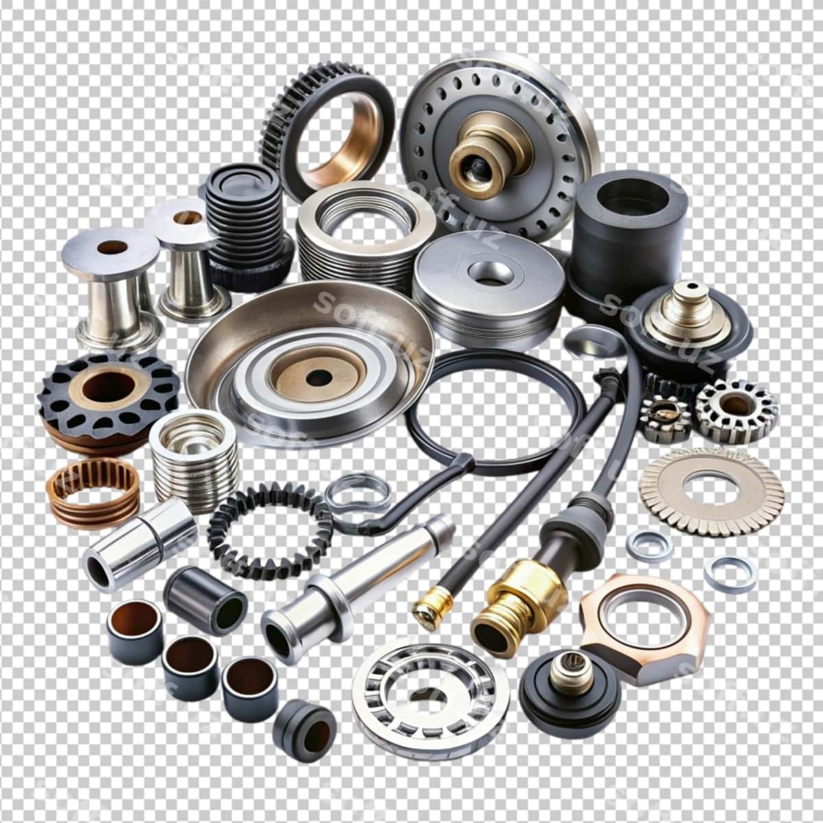 Mashina aksessuarlari elementlari oq ajraltirilgan | Car accessories elements isolated white 1