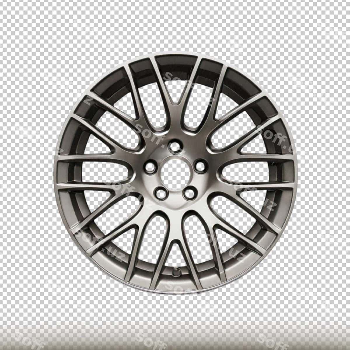 Mashina diski ajraltirilgan shaffof orqa fonda | Car rim isolated transparent background 1