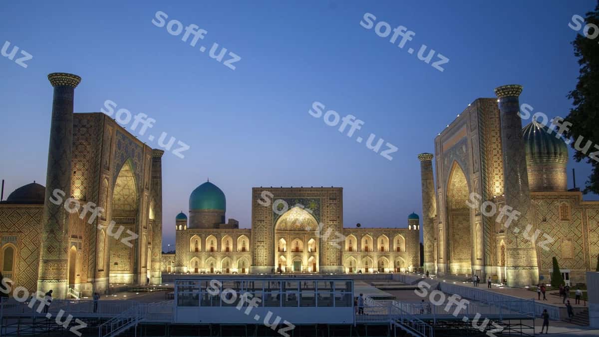 Qale Samarqand kecha O'zbekiston | Castle samarkand night uzbekistan 1