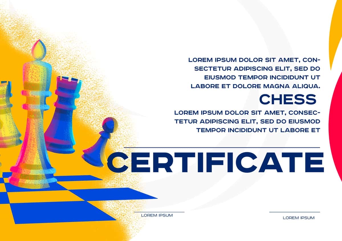 Shaxmat sertifikati | Certificate chess 1