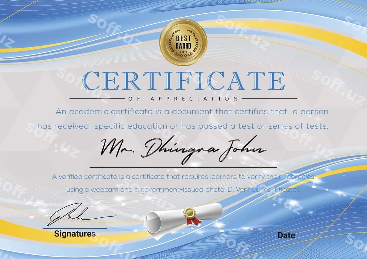 Sertifikat | Certificate 1