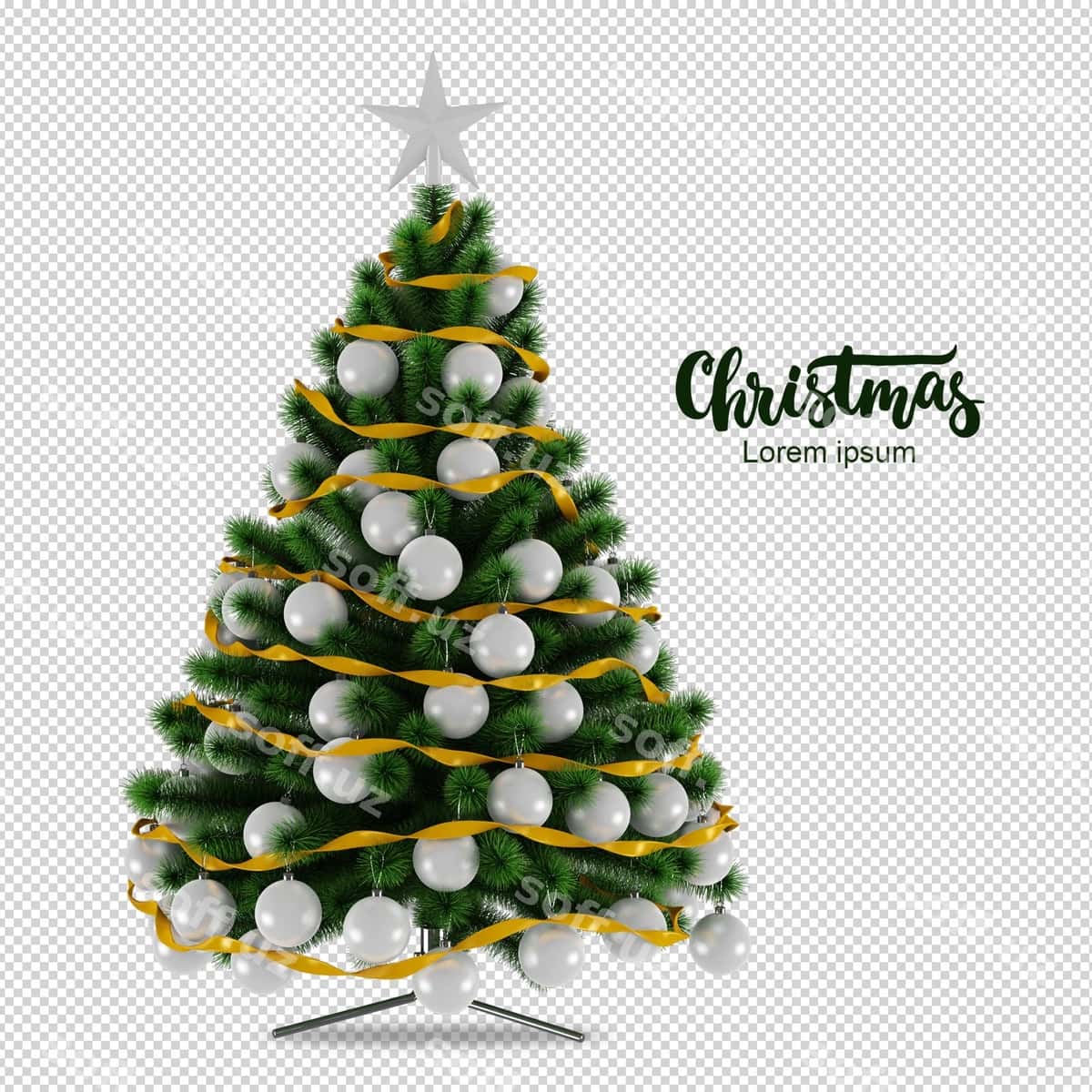 Yangi yil daraxti 3D renderlangan | Christmas tree 3d rendered 1