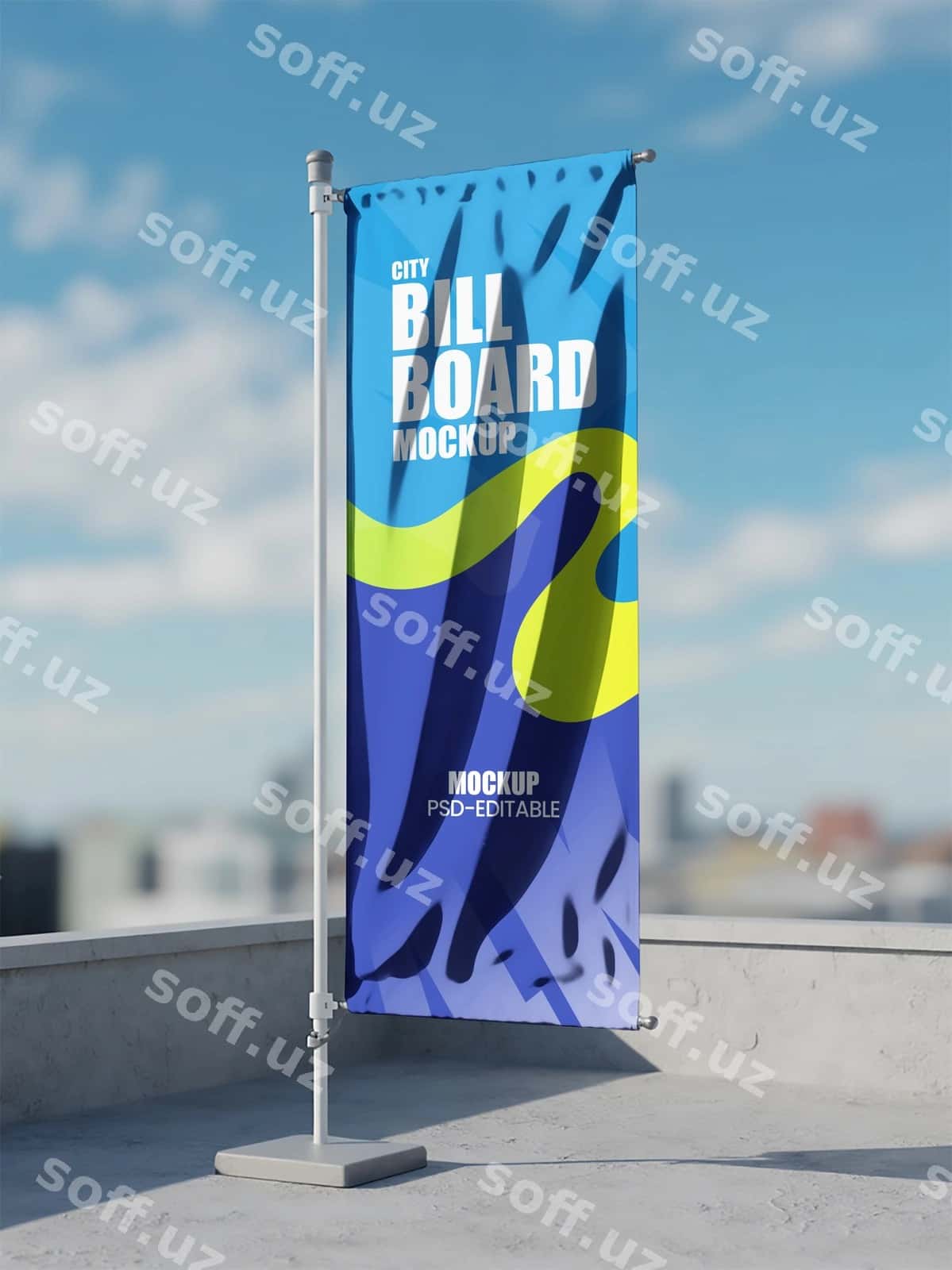 Shahar billboard mockup | City billboard mockup 1