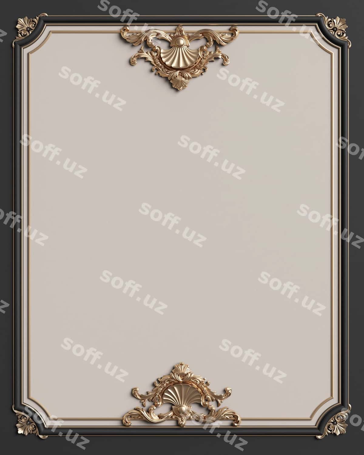 Klassik çerçiva bezatma bilan | Classic frame with ornament 1