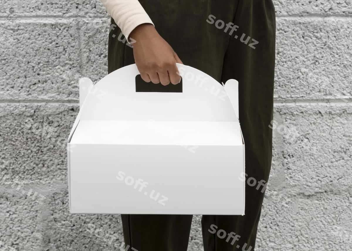 Yaqin rasm kvadrat qutcha namunasi | Close up square box mockup 1