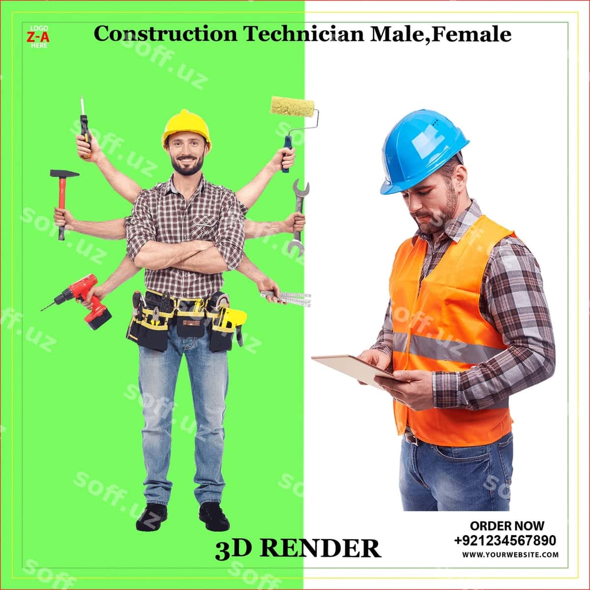 Qurilish texnikari (erkak/ayol) | Construction technician malefemale 1