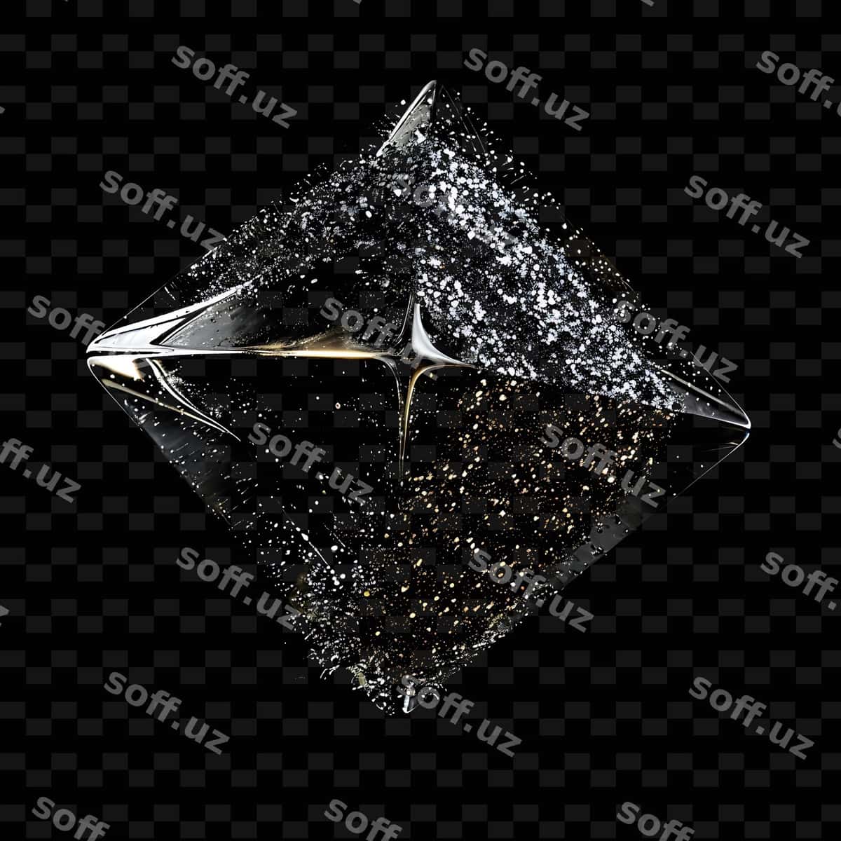 Oltin barg bilan kub muz | Cube ice with gold leaf it 1