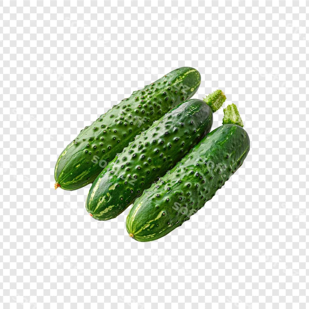 Chout ajraltirilgan shaffof fonda | Cucumber isolated transparent background 1