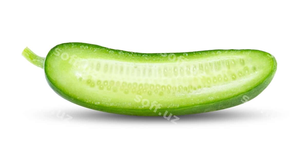 Oq devor kesimli bağir | Cucumber with slice white wall 1