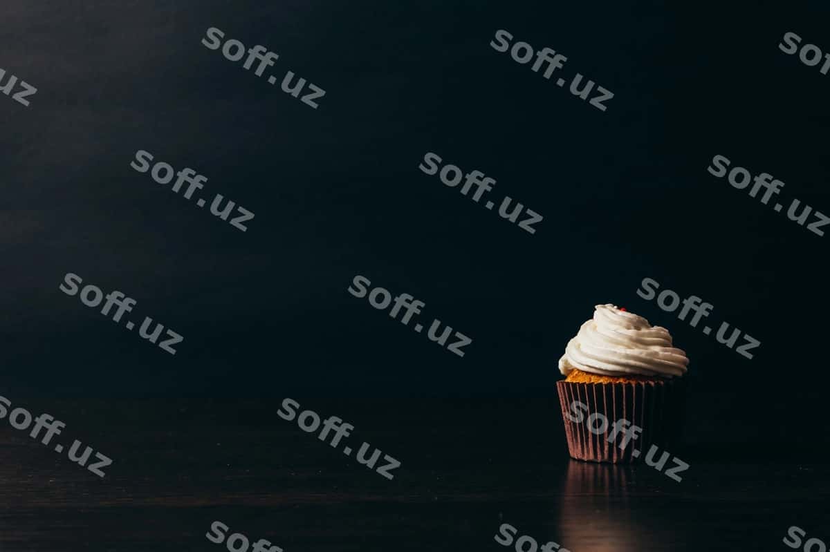 Qora kupkейк | Cupcake dark 1