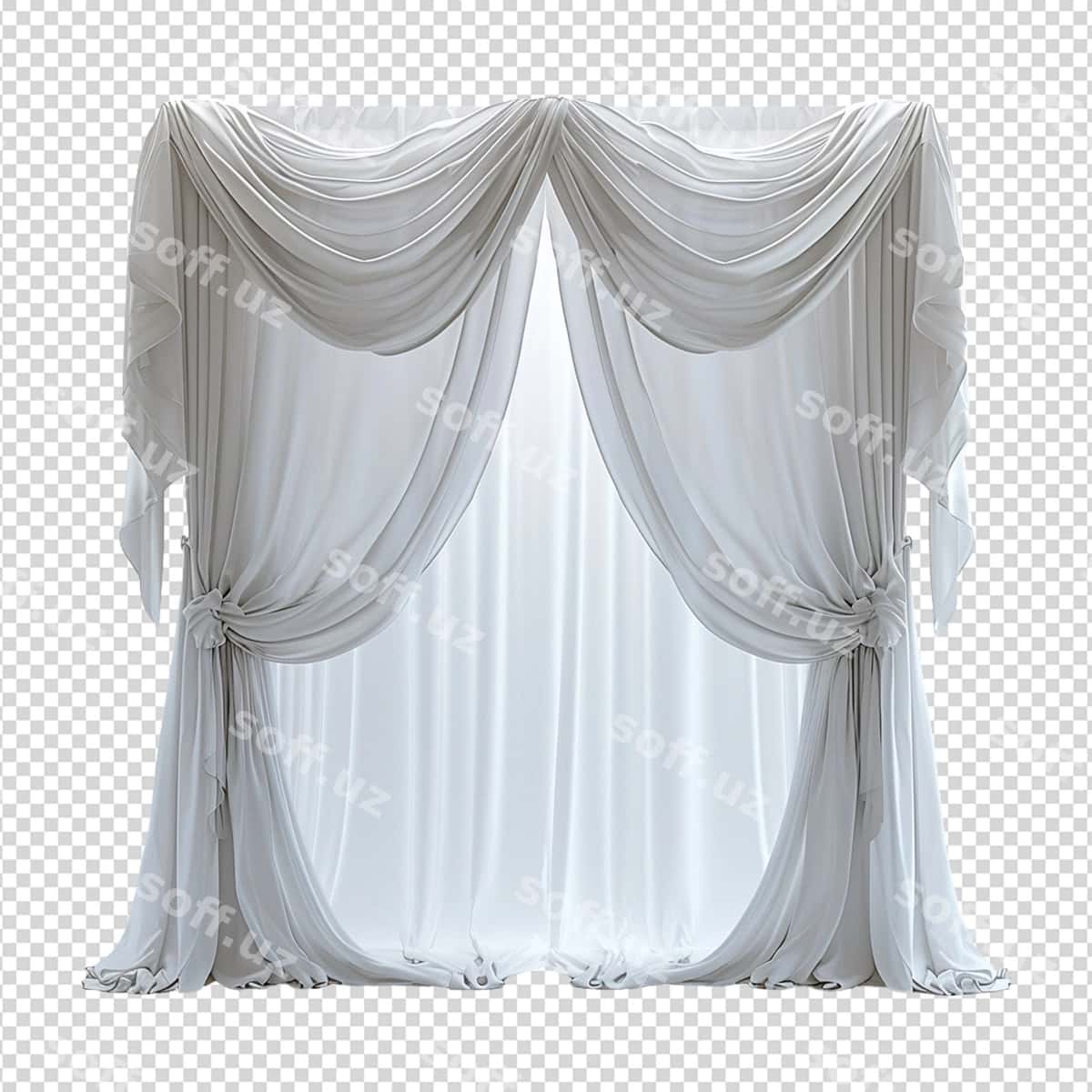 Parda oq ajraltirilgan | Curtain isolated white 1