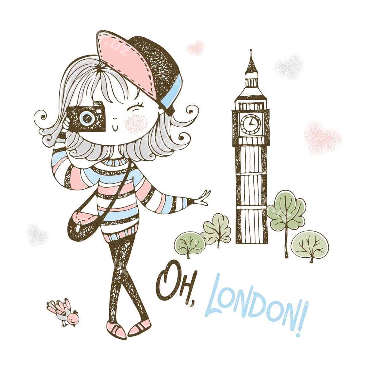 London kamerasi bilan yoqimli sayyoh qiz | Cute tourist girl with camera london 1