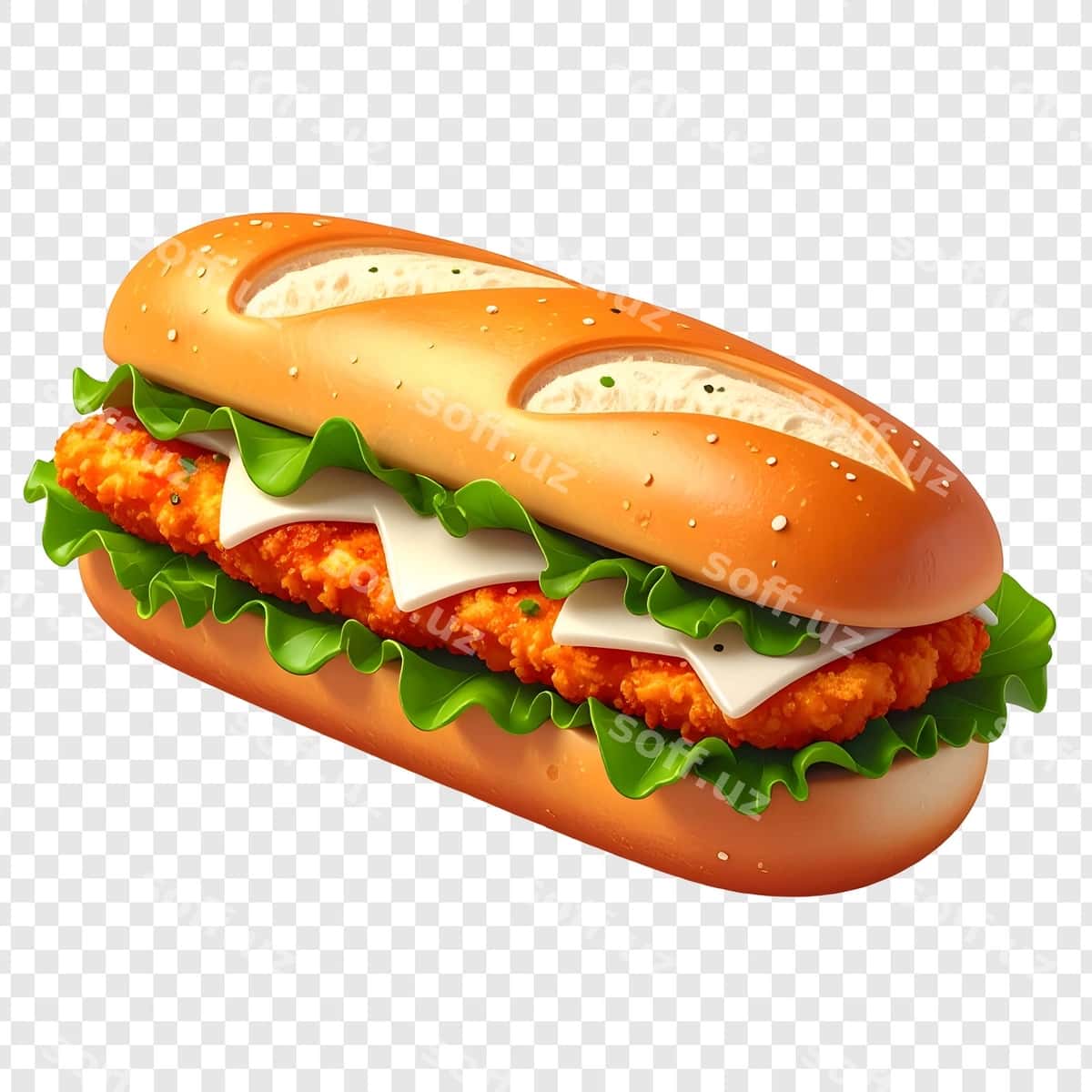 Menga yoqgan tovuq sandvichi salat bilan | Delicious chicken sandwich with lettuce 1
