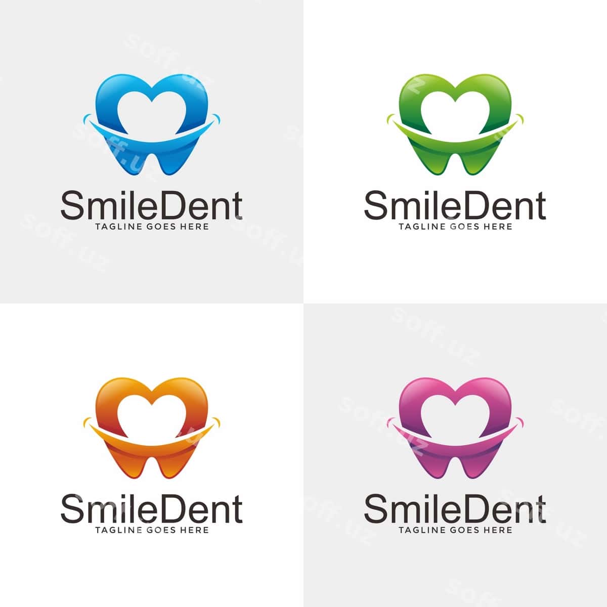 Stomatologiya logotipi | Dental logo 1