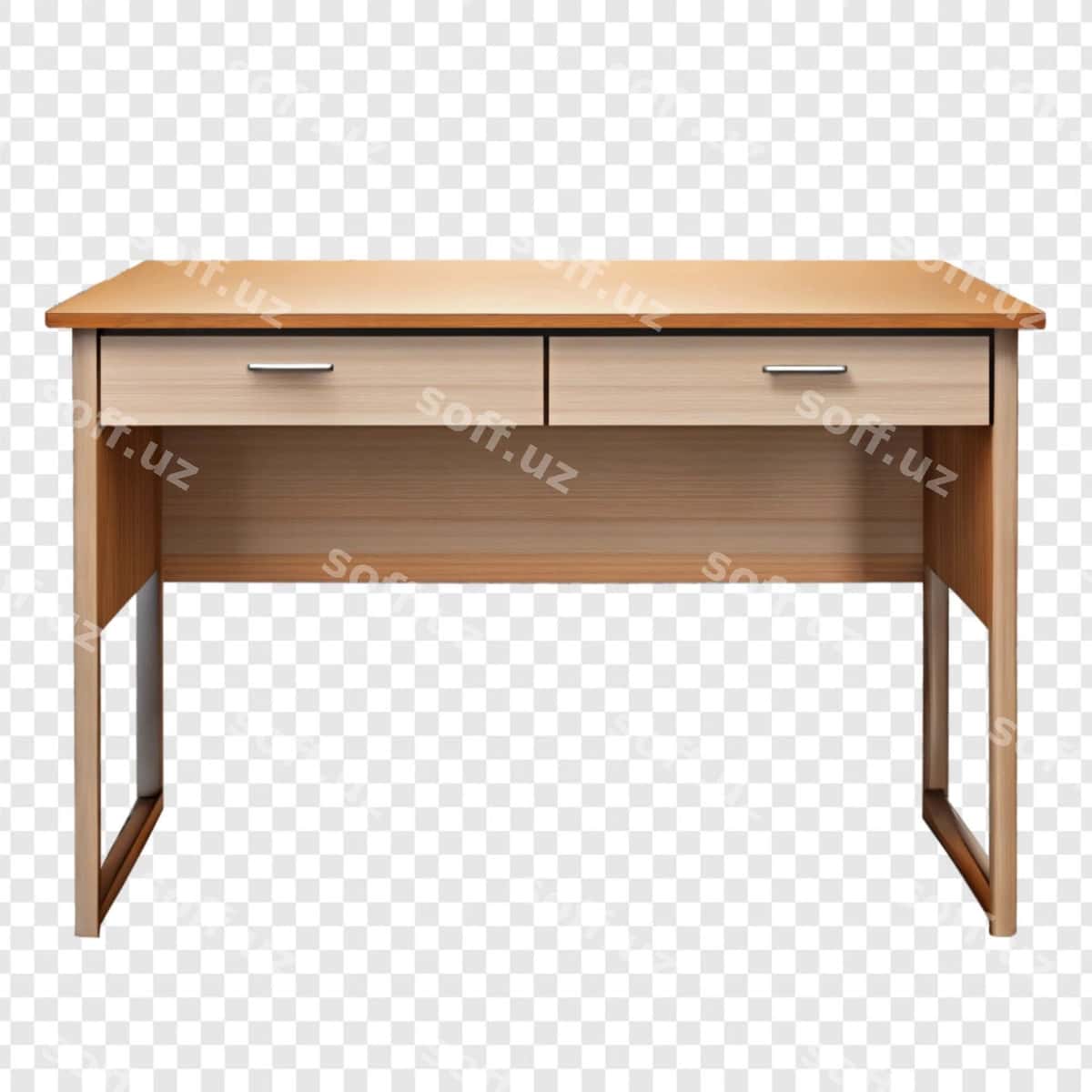 Ish stoli ajraltirilgan shaffof fonda | Desk isolated transparent background 1