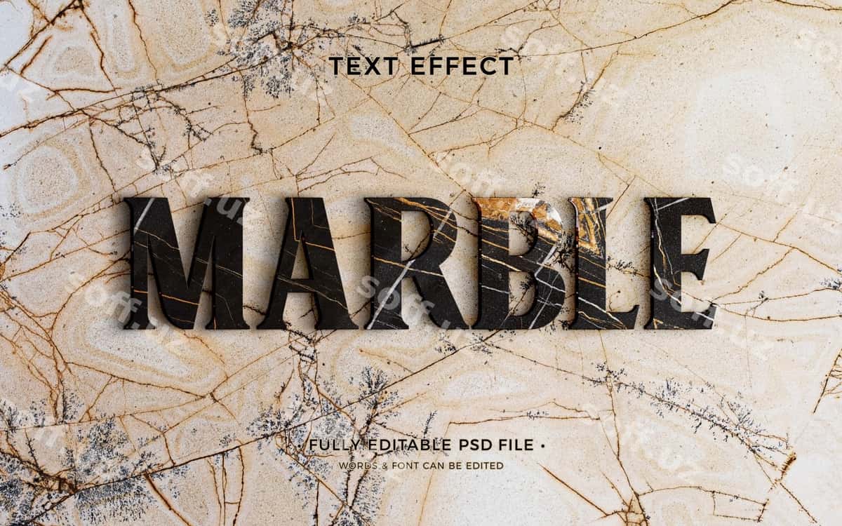 Turli xil devor teksturalari matn effekti | Different wall textures text effect 1