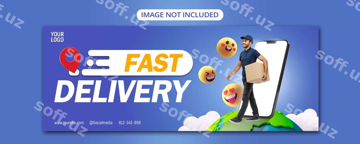 Raqamli baner shablon dizayni | Digital banner template design 1