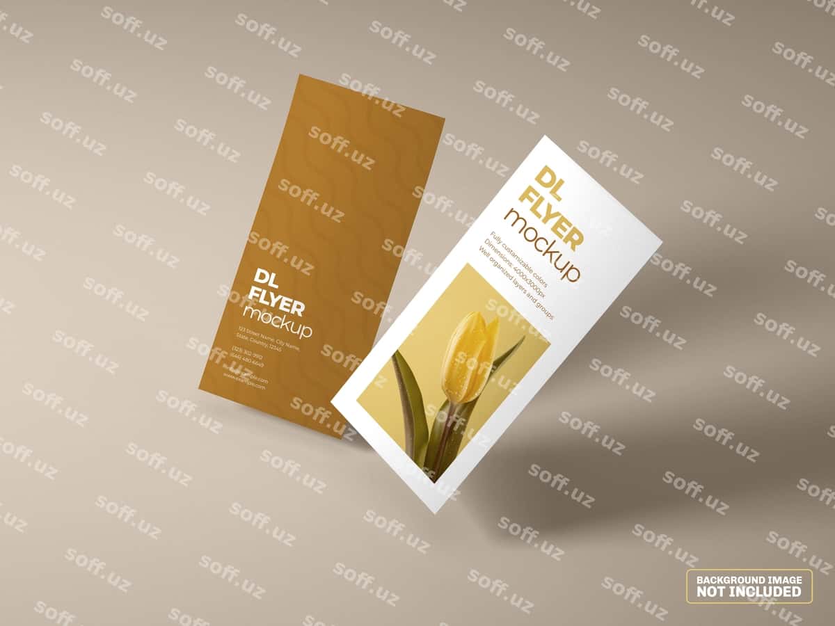 Dl varaqasi maketi | Dl flyer mockup 1