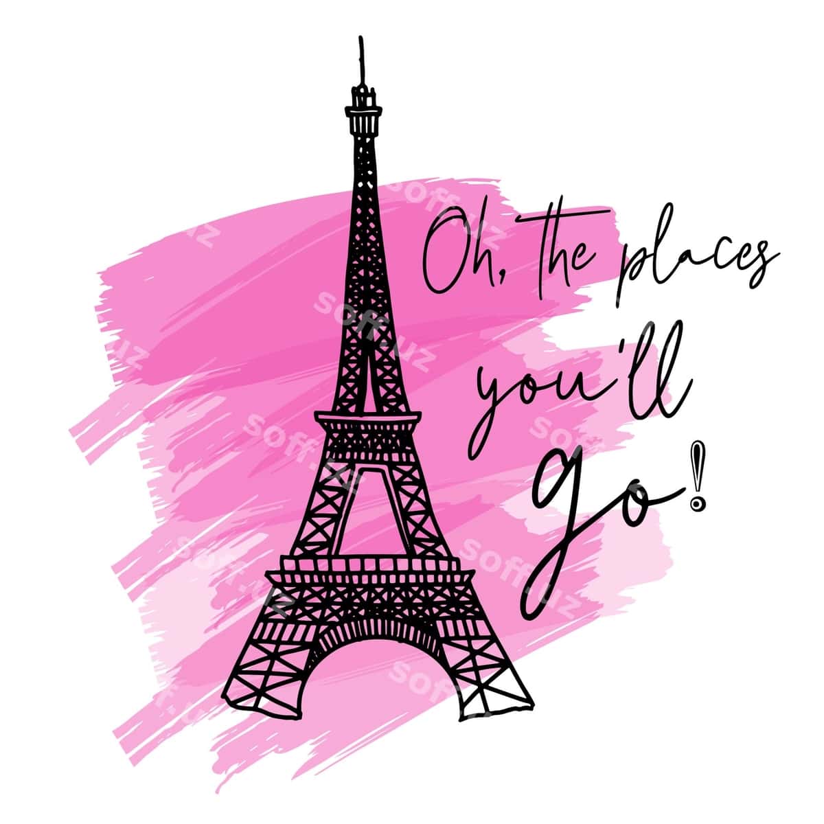Eyfel minorasi yoqimli vektor 2023 zamonaviy | Eiffel tower cute vector 2023 modern 1