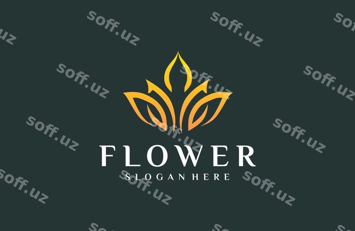 Elegant logo gullari | Elegant logo flowers 1