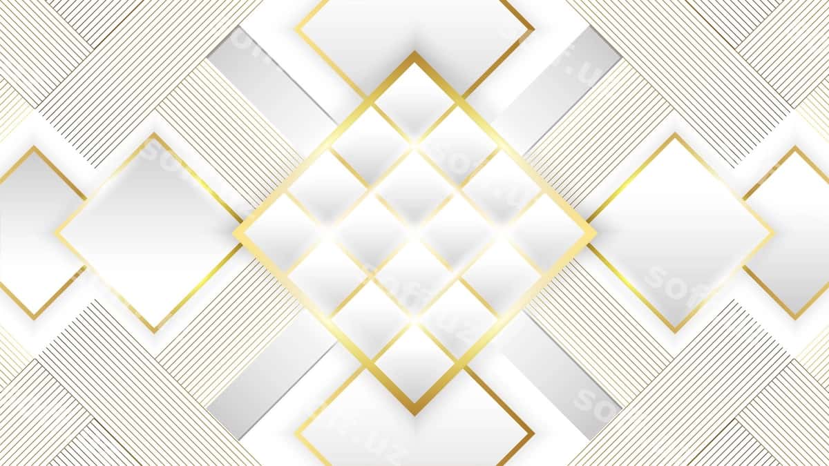 Oq rangli geometrik fon dizayni | Elegant white geometric background design 1